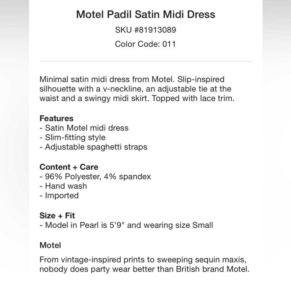Motel Rocks Cream Maxi Dress - Picture 9 of 9
